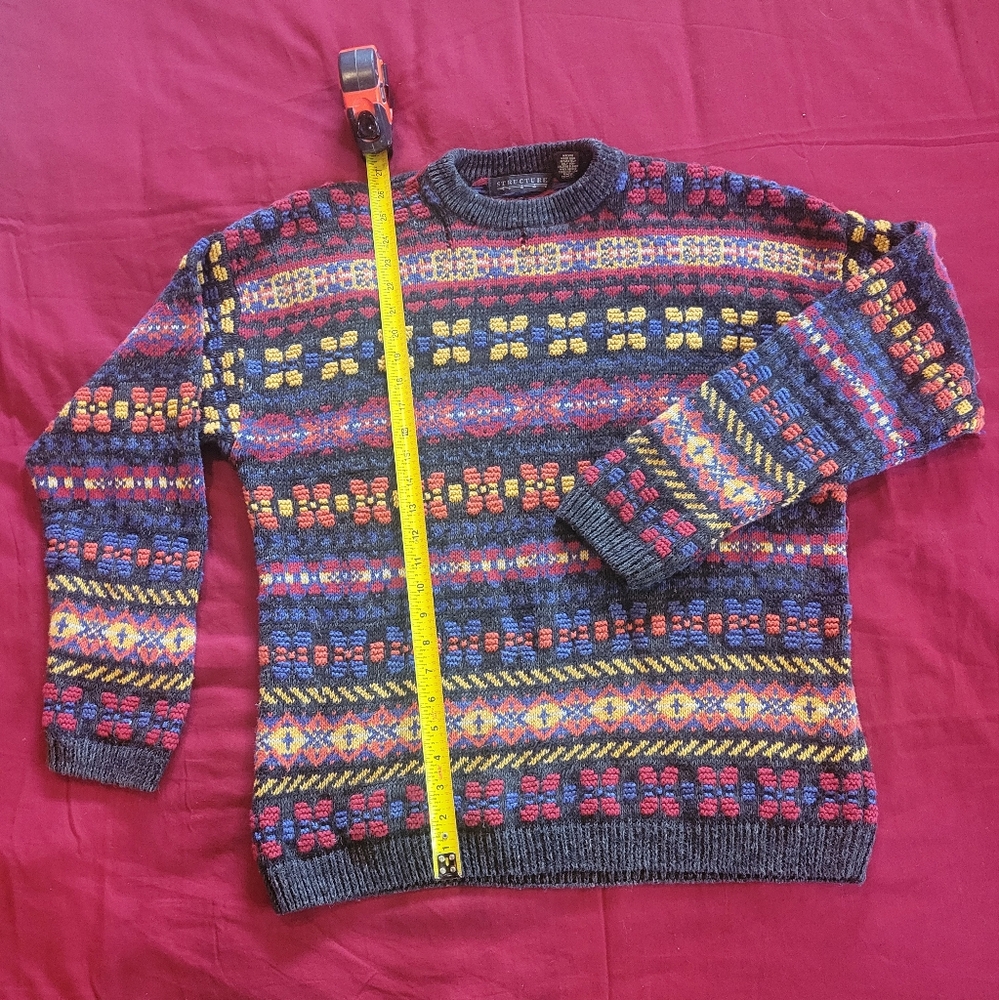 True Vintage 90s Structure Crew Sweater